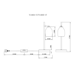 Настольная лампа Moderli Adalina V11834-1T
