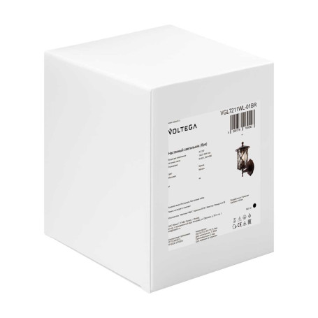 Уличный настенный светильник Voltega Мифи / Mifi VGL7211WL-01BR