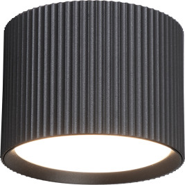 Светильник потолочный Feron HL458  Barrel ARIA 12W, 230V, GX53, черный