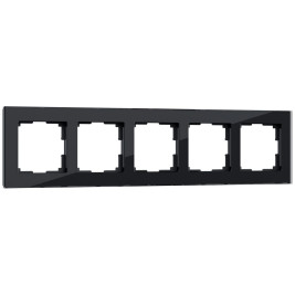 Рамка Werkel Favorit на 5 постов черный W0051108 4690389160110