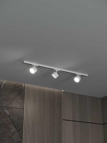 Накладная однофазная трековая система Hesby Lighting Skylite №13 со светильниками HSBL_kompl_S013_NI1W4K