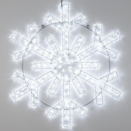 Светодиодная фигура Ardecoled Снежинка ARD-Snowflake-M11-1250x1200-604Led White 034260