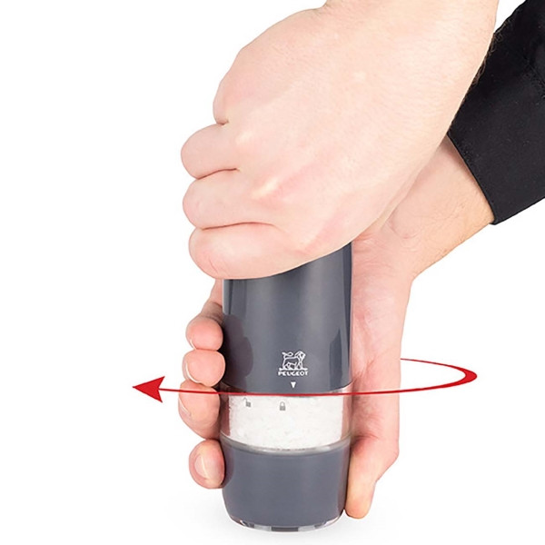 Мельница для соли 17 см Alaska Quartz черная на батарейках