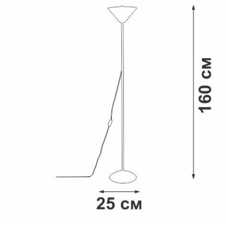 Торшер Vitaluce V2841-0/1P