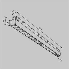 Трековый светильник Maytoni Technical EXILITY Points TR031-4-24WTW-M-DSZ-B