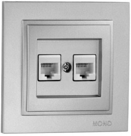 Розетка Mono Electric Despina/Larissa мех. розетка комп.+ телеф. СУ 500-002105-132