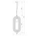 Подвесной светильник Garda Decor K2MP-95BR