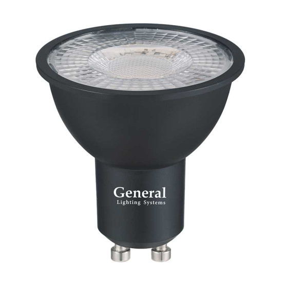 Лампа General GLDEN-MR16-DIF-10-230-GU10-6500 Черная Dif 30