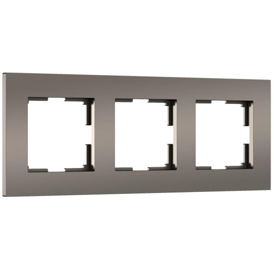 Рамка Werkel Slab на 3 поста бронза матовый W0032963 4690389193453