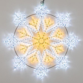 Светодиодная фигура Ardecoled Снежинка ARD-Snowflake-M12-900x900-720Led White/Warm 034262