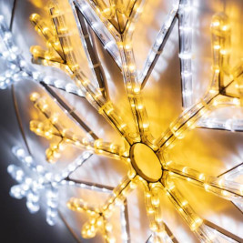Светодиодная фигура Ardecoled Снежинка ARD-Snowflake-M12-900x900-720Led White/Warm 034262