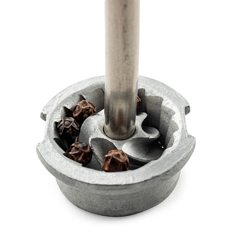 Мельница для соли 17 см Alaska Quartz белая на батарейках