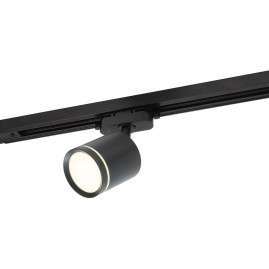 Трековый светодиодный светильник Denkirs Solid Ribe DK6400-BK