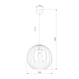 Подвесной светильник TK Lighting 2552 Universo Black