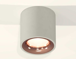 Комплект накладного светильника Ambrella light Techno Spot XS7533025 SGR/PPG серый песок/золото розовое полированное (C7533, N7015)