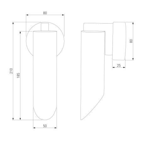 Настенный светильник Eurosvet Wing 40037/1 хром