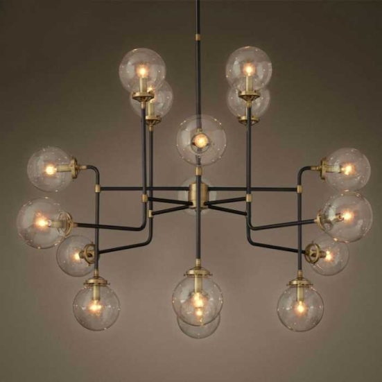Подвесная люстра Loft-Concept Bistro Globe Clear Glass 40.537-0 5210