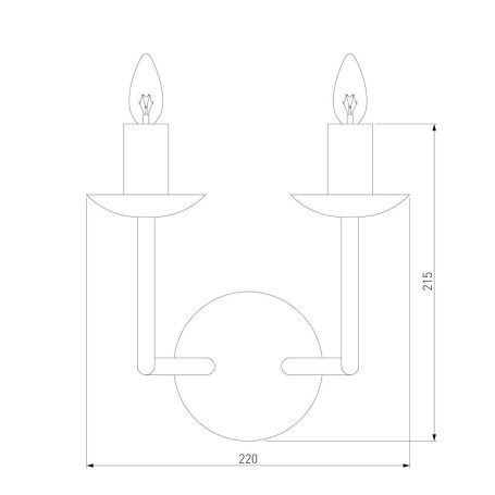 Бра Eurosvet Cariso 60150/2 хром