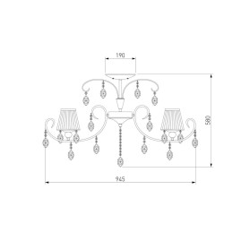 Подвесная люстра Eurosvet 10021/8 хром/прозрачный хрусталь Strotskis