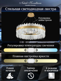 Подвесной светодиодный светильник Natali Kovaltseva Smart Нимбы Led Lamps 81272
