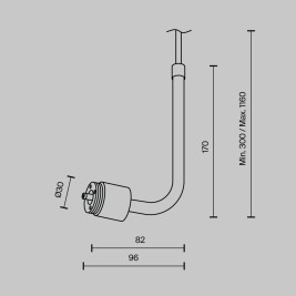 Аксессуар Maytoni Technical CA024PL-P-B