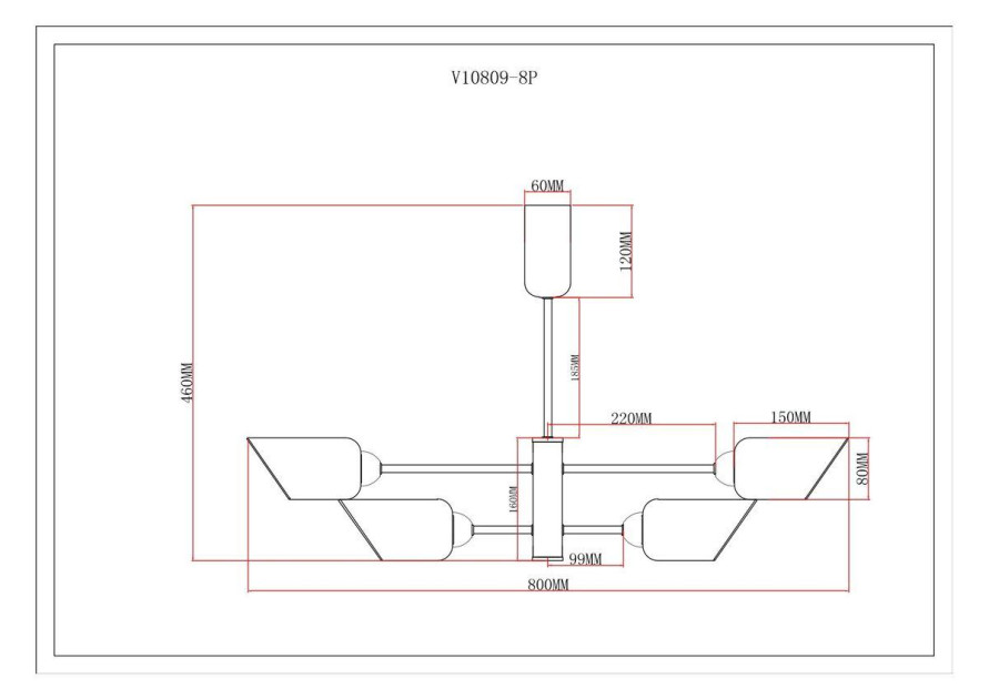 Потолочная люстра Moderli Avery V10809-8P