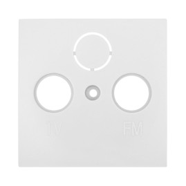 Накладка LK Studio розетки TV+FM+SAT, 2(3) отверстия (белый) LK60 865204-1