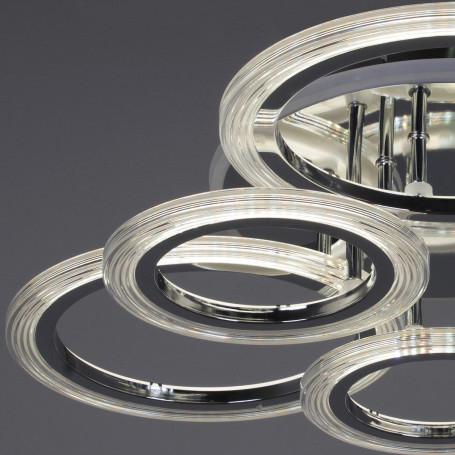 Потолочная светодиодная люстра Reluce 09812-3.3-3+3D CR (RGB)