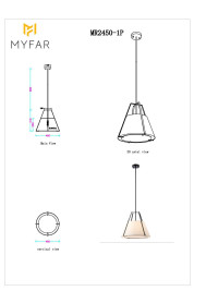Потолочная люстра MyFar Finn MR2450-1P