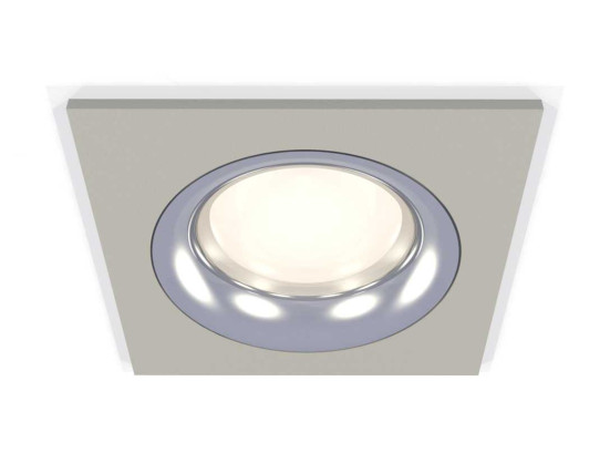 Комплект встраиваемого светильника Ambrella light Techno Spot XC7633003 SGR/PSL серый песок/серебро полированное (C7633, N7012)