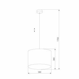 Подвесной светильник TK Lighting 6172 Tercino Blue
