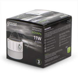 Кемпинговый светодиодный фонарь Gauss аккумуляторный 100х86 410 лм GF005