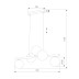 Подвесная люстра TK Lighting 4549 Estera Gold