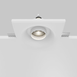 Встраиваемый светильник Maytoni Technical Gyps Modern DL006-GU10-RD-W