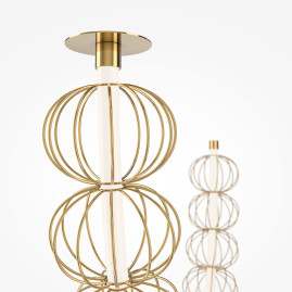 Подвесной светодиодный светильник Maytoni Golden Cage MOD216PL-L42G3K