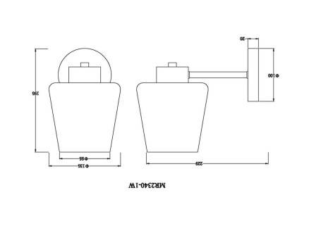 Бра MyFar Mark MR2340-1W