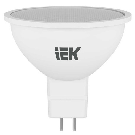 Лампа светодиодная IEK GU5.3 5W 6500K матовая LLE-MR16-5-230-65-GU5