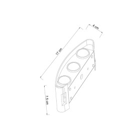 Уличный настенный светодиодный светильник Arte Lamp Bosto A3122AL-6WH