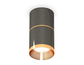 Комплект накладного светильника Ambrella light Techno Spot XS7403081 DCH/PYG черный хром/золото желтое полированное (C7403, A2072, C7403, N7034)