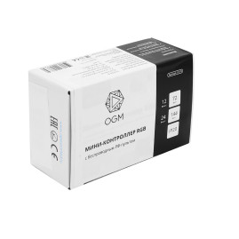 Мини-контроллер RGB OGM с пультом 12/24V C4-18