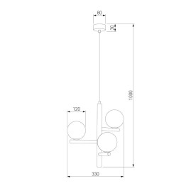 Подвесная люстра TK Lighting 10271 Estera Wood