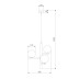 Подвесная люстра TK Lighting 10271 Estera Wood