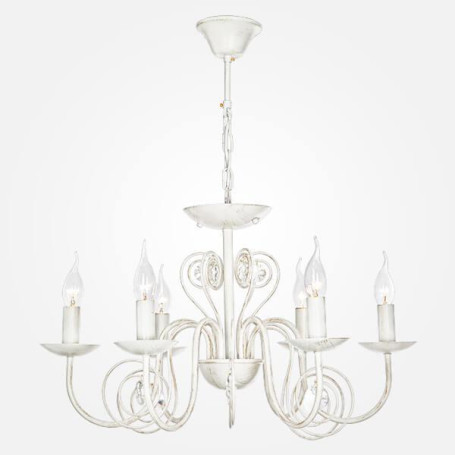 Подвесная люстра Eurosvet 60018/6 белый с золотом