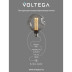 Лампа светодиодная филаментная Voltega 271 E27 4W 1800K дымчатая 8564