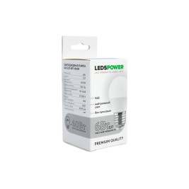 Светодиодная лампа LEDS POWER G45 E27 6Вт 4000К 006765