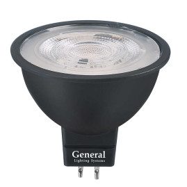 Лампа General GLDEN-MR16-DIF-10-230-GU5.3-2700 Черная Dif 30