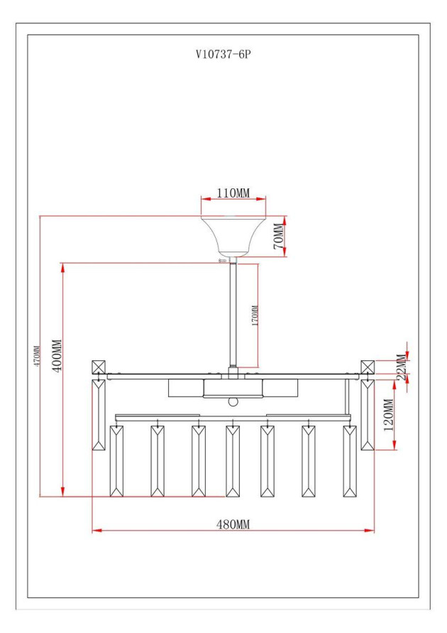 Потолочная люстра Moderli Crystal V10737-6P