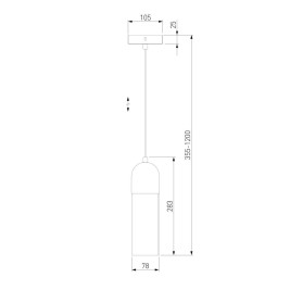 Подвесной светильник Eurosvet Airon 50180/1 дымчатый