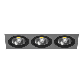 Комплект из светильника и рамки Lightstar Intero 111 (217839+217907+217907+217907) i839070707