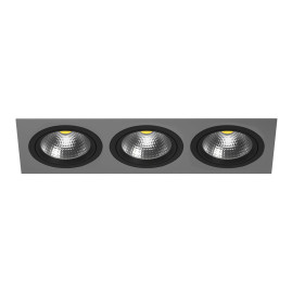 Комплект из светильника и рамки Lightstar Intero 111 (217839+217907+217907+217907) i839070707